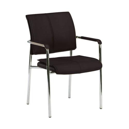 Καρέκλα Υποδοχής Elder Black EO564 50x45x81 cm Σετ 5τμχ