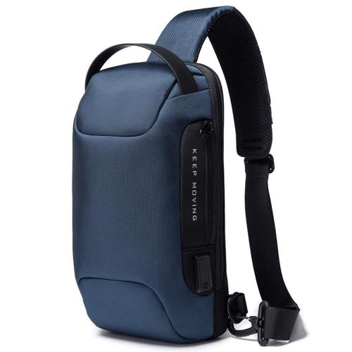 Τσάντα Ώμου Χιαστί 22085 34x10x18cm Blue Bange