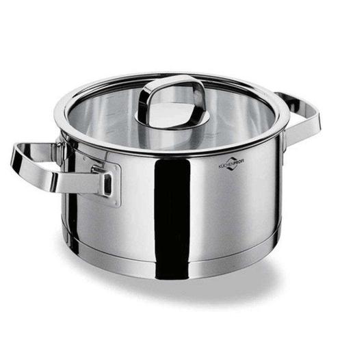 Κατσαρόλα Με Γυάλινο Καπάκι San Remo 2390042820 Φ20cm Inox Kuchenprofi