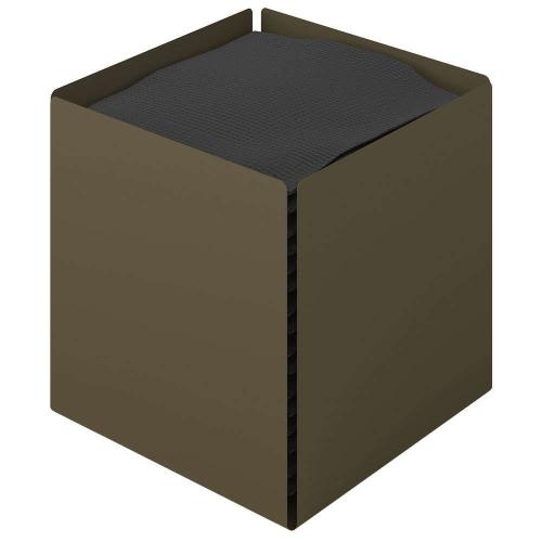 Κουτί Για Χαρτομάντηλα Κύβος 123-963 13x13x13cm Matt Light Bronze Pam&Co