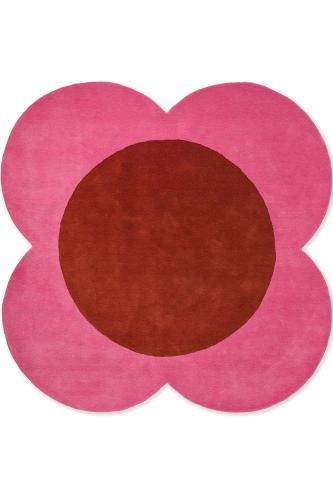 Χαλί Flower Spot 158400 Pink-Red Round Orla Kiely