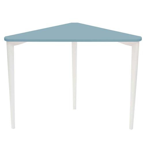 Γραφείο Γωνιακό Naja NAJAOWH13 114x85x75cm Light Blue-White