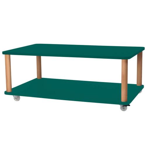 Τραπέζι Σαλονιού Τροχήλατο Ashme ASHMEROLLCT10 64x105x42,5cm Sea Green