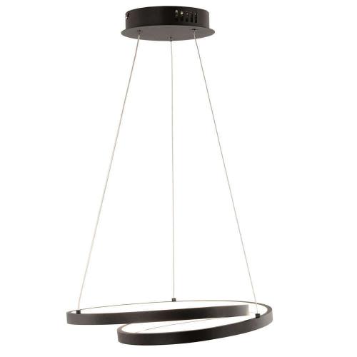 Φωτιστικό Οροφής Lieve LED-LIEVE-S-NER 30W Led Φ40cm 150cm Black Luce Ambiente Design