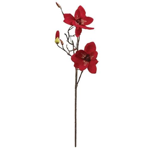Λουλούδι - Κλαδί Μανώλια 99-00-17902 92cm Red Marhome
