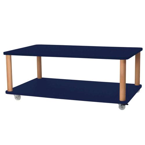 Τραπέζι Σαλονιού Τροχήλατο Ashme ASHMEROLLCT15 64x105x42,5cm Navy Blue