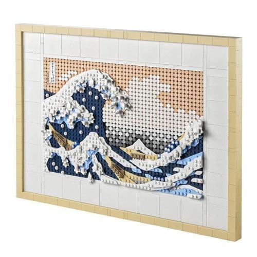 Το Μεγάλο Κύμα Του Hokusai 31208 Συναρμολογούμενος Πίνακας 1810τμχ 18 ετών+ White-Blue Lego