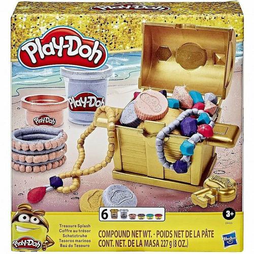 Πλαστελίνη - Παιχνίδι (Σετ 6Τμχ.) Play-Doh Treasure Splash E9435 Multi Hasbro