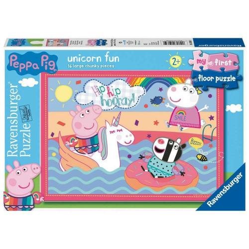 Παιδικό Παζλ Peppa Pig Unicorn Fun 05065 16Τμχ. Multi Ravensburger