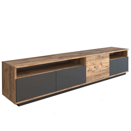 Έπιπλο Τηλεόρασης 956LCS1605 180x44,5x44,6cm Anthracite-Oak