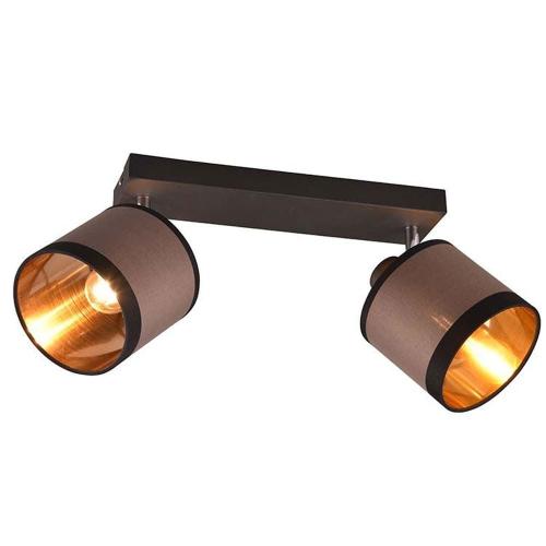 Φωτιστικό Οροφής - Spot Davos R81552041 2xE14 38x21x12cm Taupe-Black RL Lighting