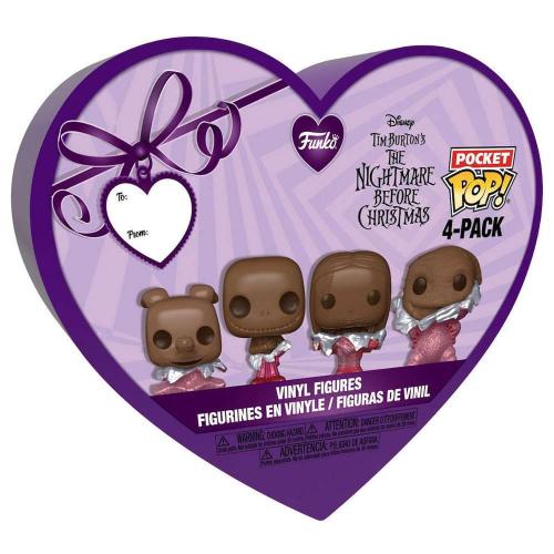 Κουτί Valentines Με 4 Φιγούρες 76224 The Nightmare Before Christmas Purple-Pink Funko