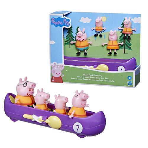 Παιχνίδι Με Μινιατούρες Peppa Pig Οικογενειακό Ταξίδι Με Κανό F3660 3 Ετών+ Multicolor Hasbro