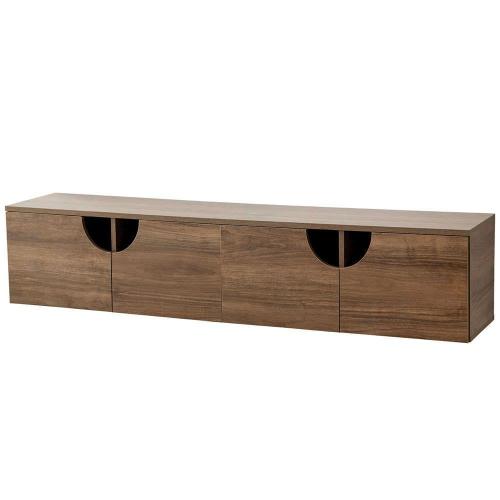 Έπιπλο Τηλεόρασης Επιτοίχιο Grotte 552NOS2437 180x35x35cm Walnut