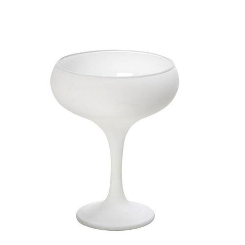 Ποτήρι Maya Σαμπάνιας Coupe Λευκό Ματ 270Cc 9,5Χ13,2cm Rab336K6 Γυαλί White Espiel