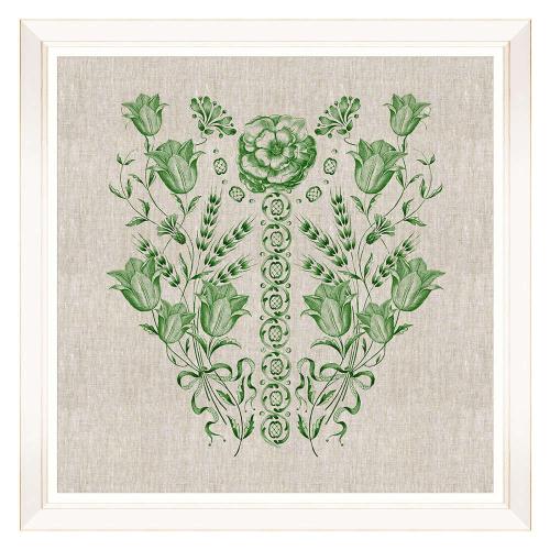 Κάδρο Embroidery Folk II FA13255 70x70cm Green MindTheGap