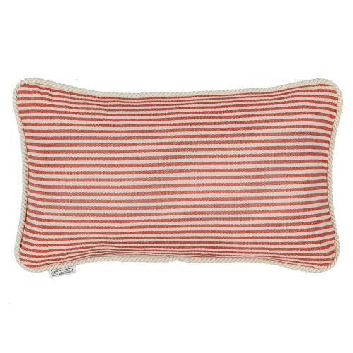 Μαξιλάρι Διακοσμητικό (Με Γέμιση) Rhubarb Stripe Lc40120 50X30Cm White-Red Mindthegap