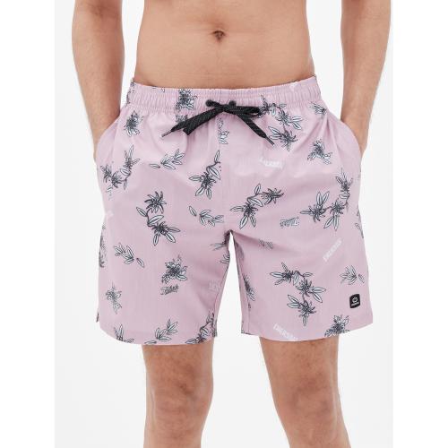 Emerson - MEN'S PRINTED PACKABLE VOLLEY SHORTS - PR 275 COOL PINK