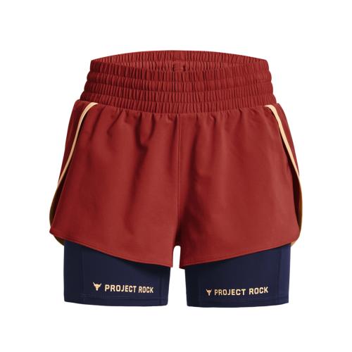 Under Armour - 1380188 PROJECT ROCK LEG DAY FLEX SHORT - Heritage Red/Mesa Yellow/Black