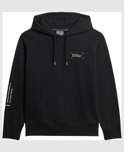 Superdry - UTILITY SPORT LOGO LOOSE HOOD - BLACK