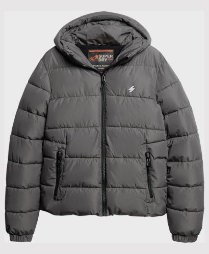 Superdry - HOODED SPORTS PUFFR JACKET - DARK SLATE GREY