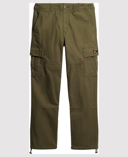 Superdry - OVIN BAGGY CARGO PANTS - DRAB OLIVE GREEN