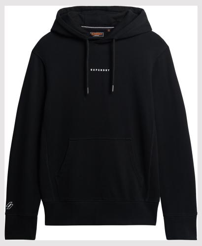 Superdry - SDCD CODE SURPLUS LOGO HOOD - BLACK