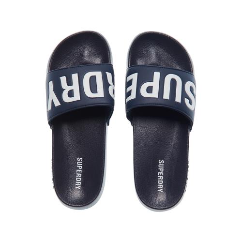 Superdry - SDCD CODE CORE POOL SLIDE - DEEP NAVY/OPTIC