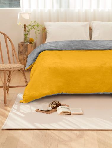 ΚΟΥΒΕΡΤΑ NEVE YELLOW GREY Κίτρινο Κουβέρτα καναπέ: 125 x 170 εκ. MADI