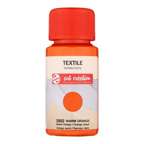 TALENS ΧΡΩΜΑ TEXTILE 2502 WARM ORANGE 50ML - 4 ΤΕΜ