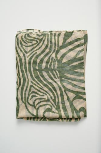Φουλάρι με abstract μοτίβα Green