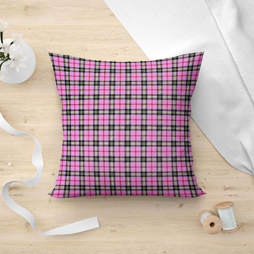 LINO ΜΑΞΙΛΑΡΟΘΗΚΗ TARTAN 301 PINK 45X45 45Χ45