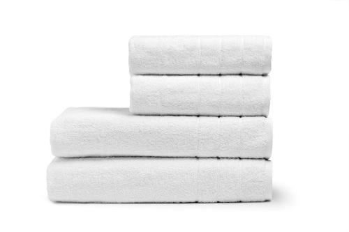 Πετσέτα Προσώπου Ξενοδοχείου 600gsm Crystal 100% Cotton 50x95 Λευκό Beauty Home