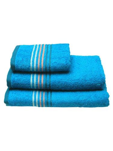 Sunshine Πετσέτα πενιέ Stripes Turquoise Μπάνιου (70x140)