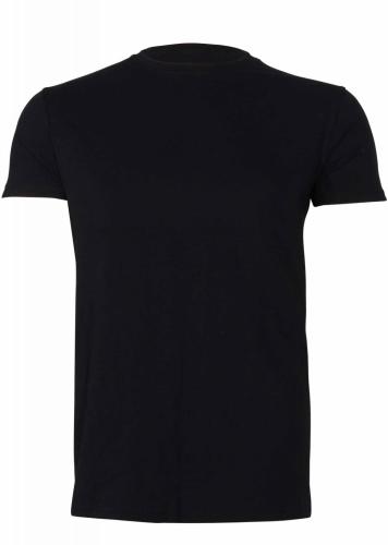 Ανδρικό t-shirt κοντό μανίκι λαιμόκοψη. Basic Collection ΜΑΥΡΟ