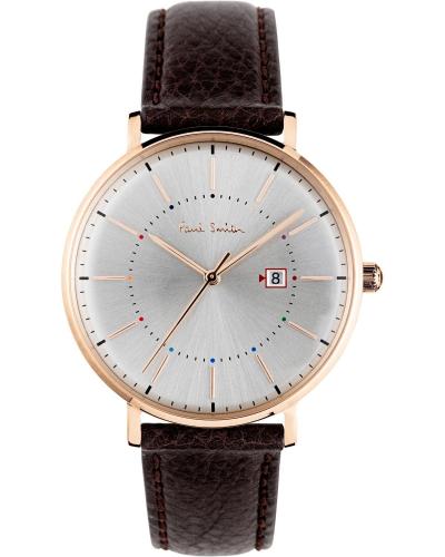 PAUL SMITH Petit Track - PS0070001, Rose Gold case with Brown Leather Strap