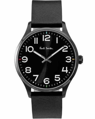 PAUL SMITH Tempo - P10062, Black case with Black Leather Strap