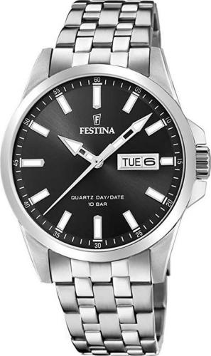 FESTINA Men's - F20357/4 , Silver case with Stainless Steel Bracelet