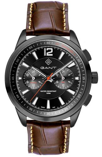 GANT Walworth - G144008, Black case with Brown Leather Strap