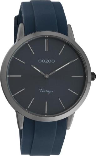 OOZOO Vintage - C20171, Grey case with Blue Rubber Strap