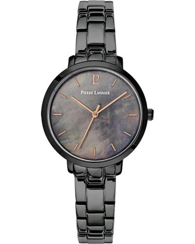 PIERRE LANNIER Aura - 055M939 Black case with Stainless Steel Bracelet