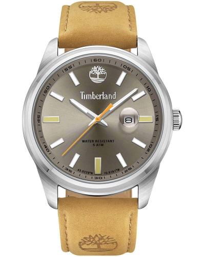 TIMBERLAND ORFORD - TDWGB0010803, Silver case with Brown Leather Strap