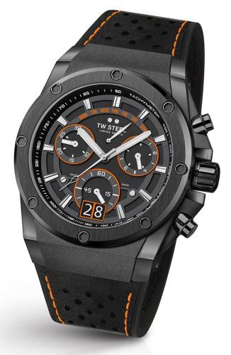 TW STEEL ACE Genesis Swiss Made Limited Edition - ACE124 Black case with Black Leather-Rubber Strap