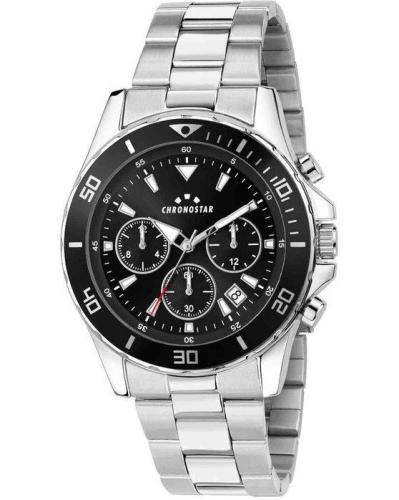 CHRONOSTAR Captain - R3753291007, Silver case with Metallic Bracelet