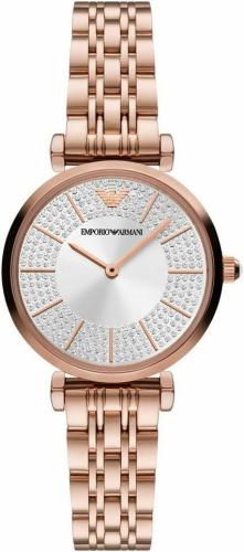 EMPORIO ARMANI Gianni T-Bar - AR11446, Rose Gold case with Stainless Steel Bracelet