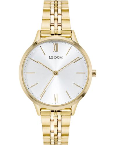 LE DOM Essence - LD.1275-6, Gold case with Stainless Steel Bracelet