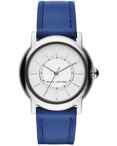 MARC JACOBS Courtney - MJ1451, Silver case with Blue Leather Strap