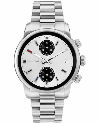 PAUL SMITH Block Chronograph - P10034, Silver case with Stainless Steel Bracelet