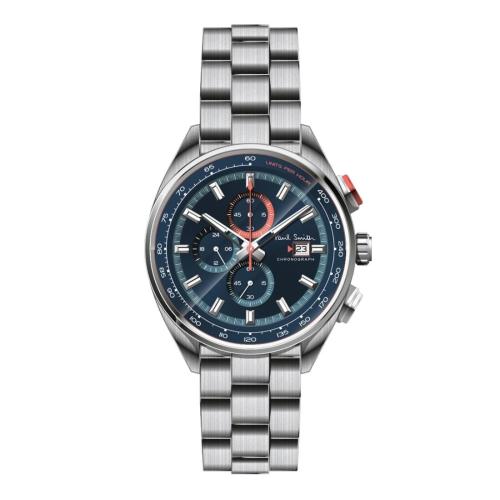 PAUL SMITH Chronograph - PS0110017, Silver case with Stainless Steel Bracelet