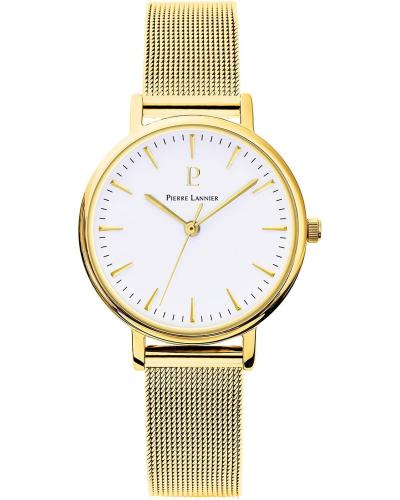 PIERRE LANNIER Ladies - 093L508, Gold case with Stainless Steel Bracelet